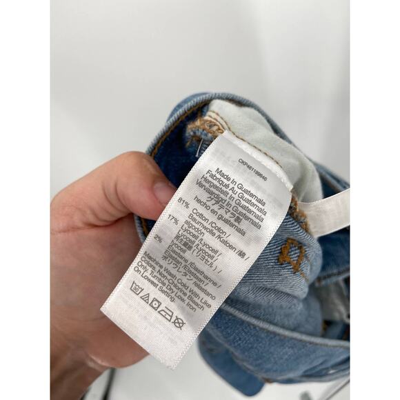 Madewell The Perfect Vintage Jean Distressed Medium Blue Wash Stretch Denim 26 - Picture 6 of 7